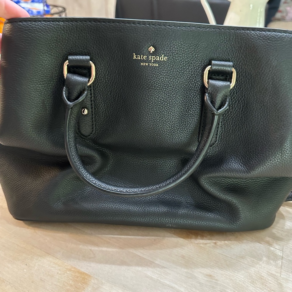 Authentic Brand new Kate Spade ♠️ Black purse with handles and strap